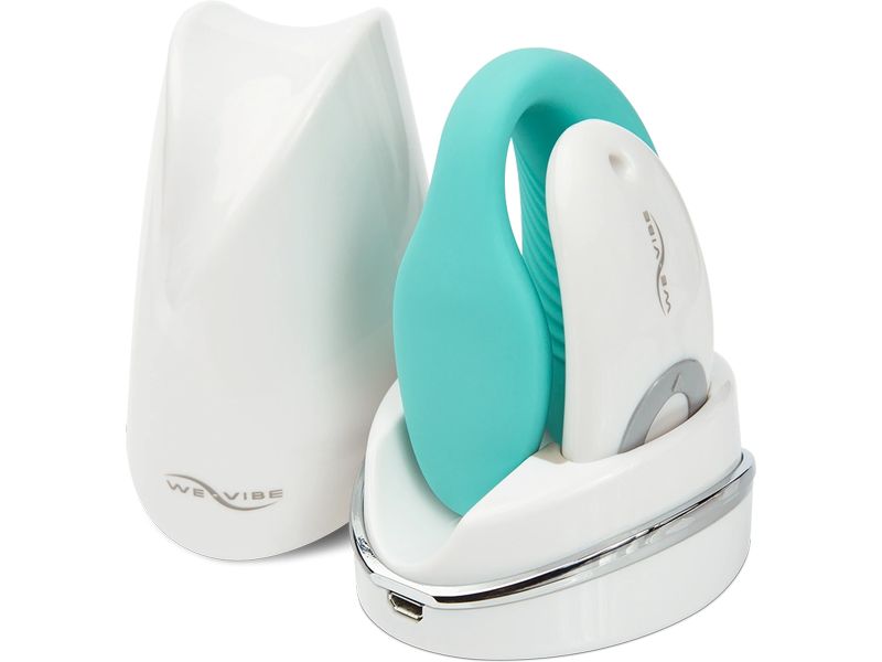 We-Vibe Paarvibrator Sync Lite aquamarin Sexspielzeug für einzigartige Momente zu zweit