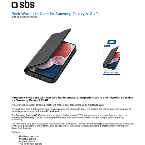 SBS Samsung A13 wallet - sort