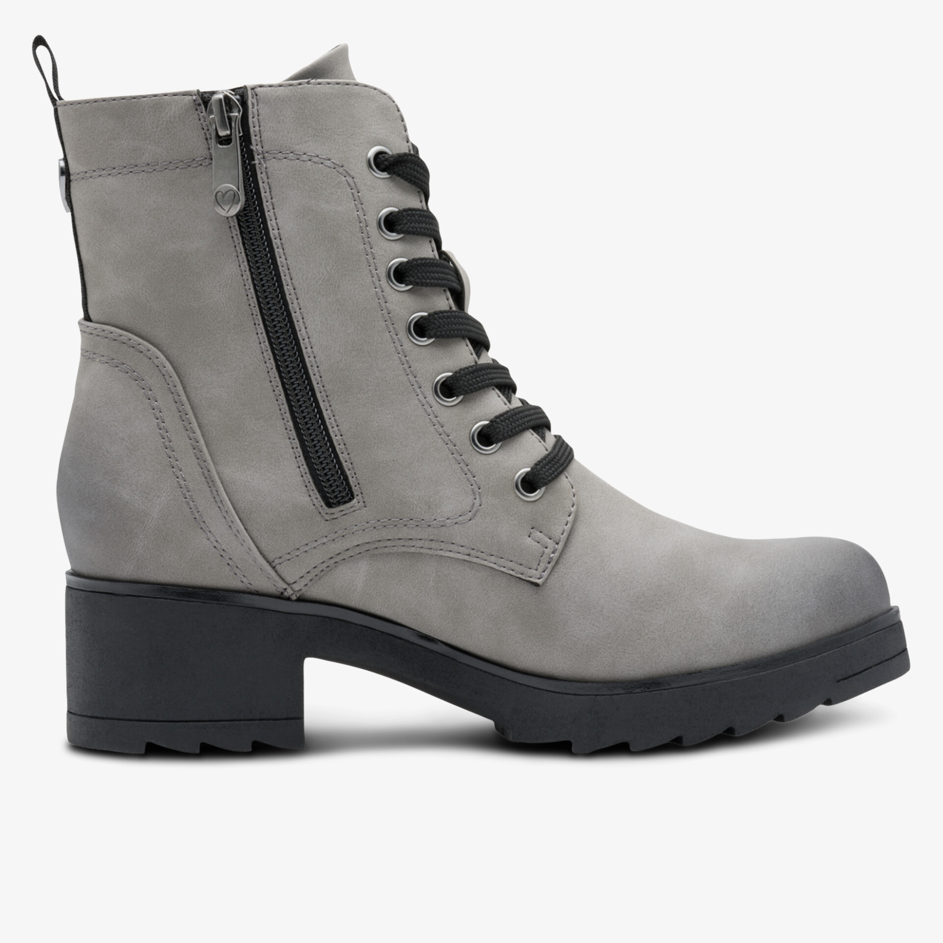 MARCO TOZZI Damen Schnürstiefeletten grau