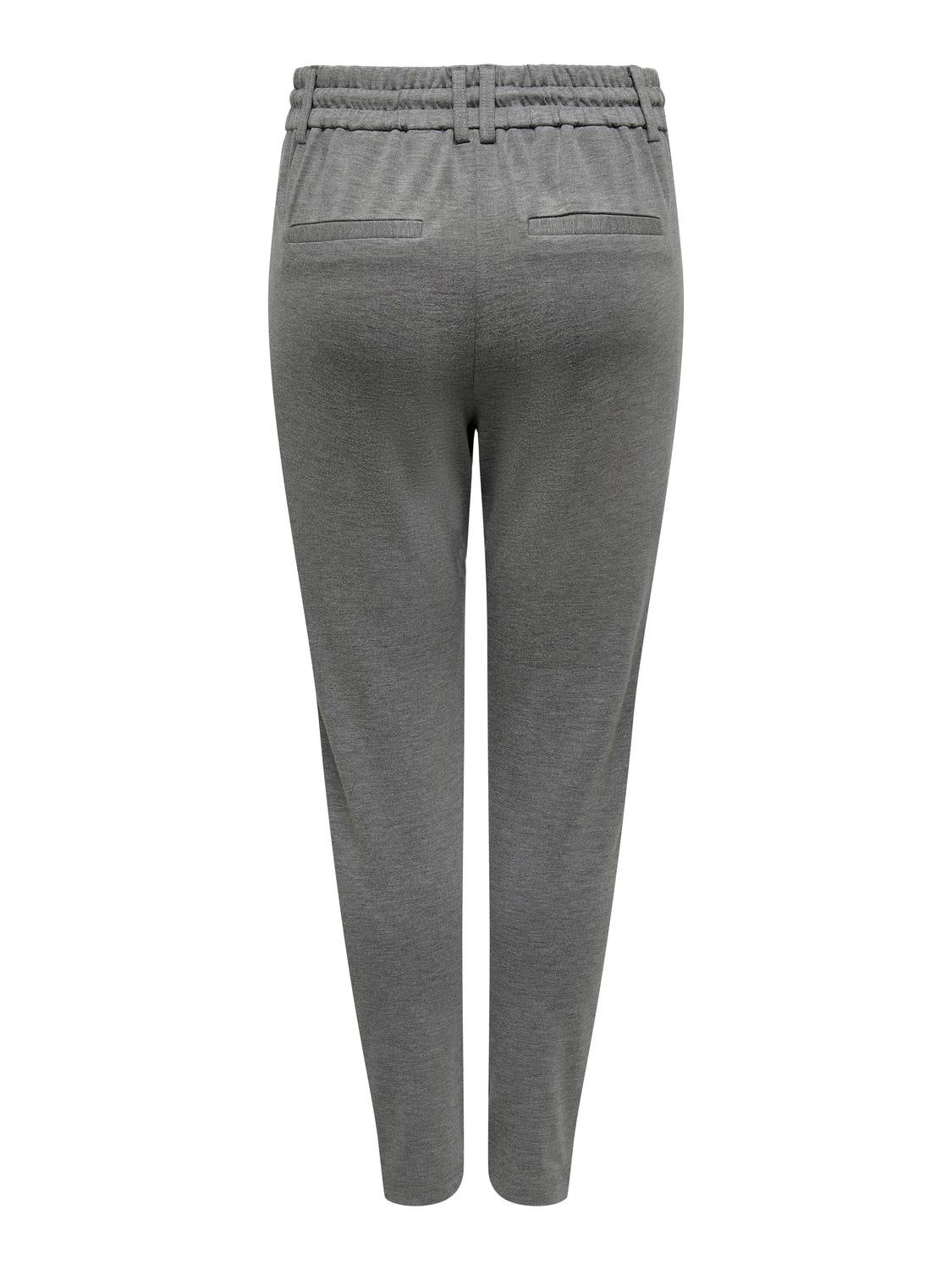 ONLPOPTRASH Mittlere Taille Normal geschnitten Klassische Hose Medium Grey Melange