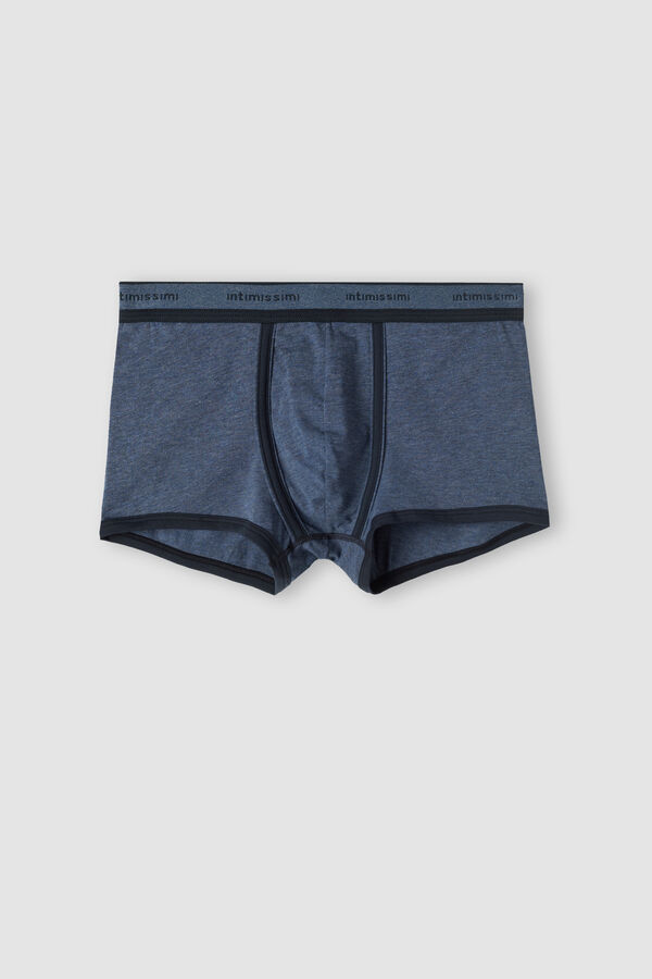Cuecas boxer em algodão elástico Supima® com logotipo.