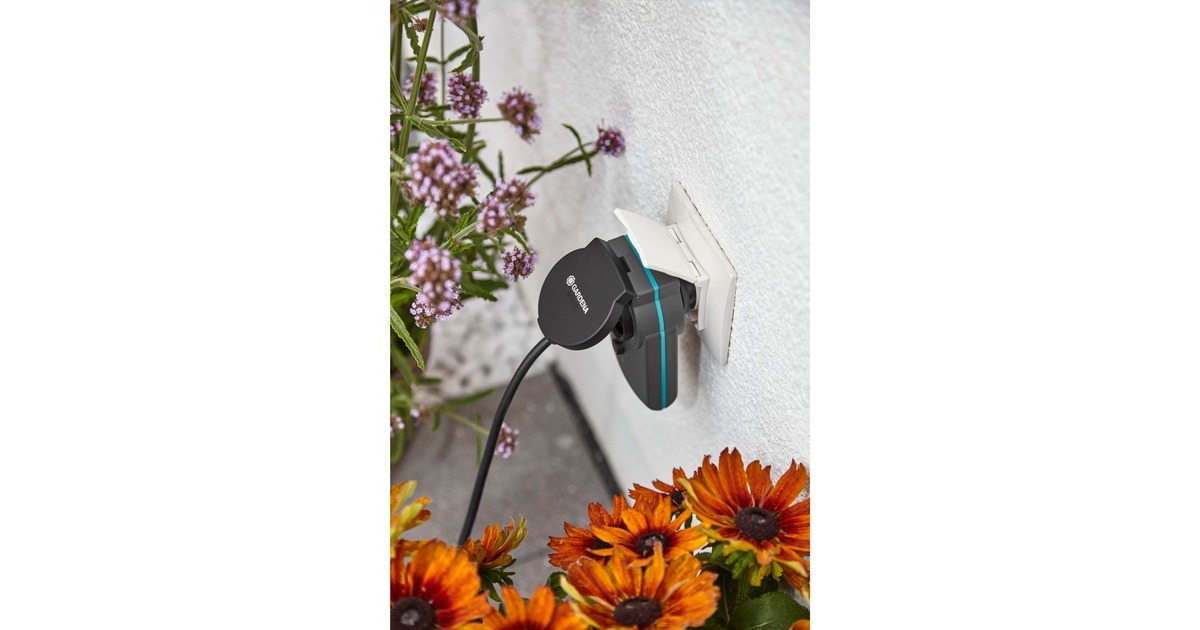 GARDENASmart power adapter wandcontactdoos  (Zwart, 19095-20)
