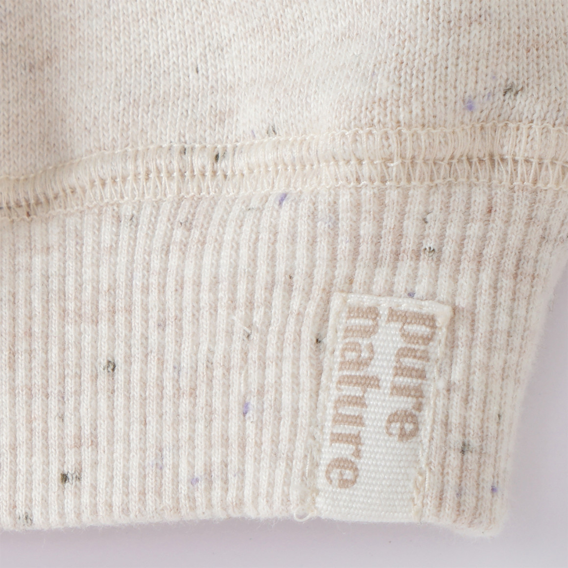 Topomini Baby Sweatshirt in Melange-Optik hellbeige