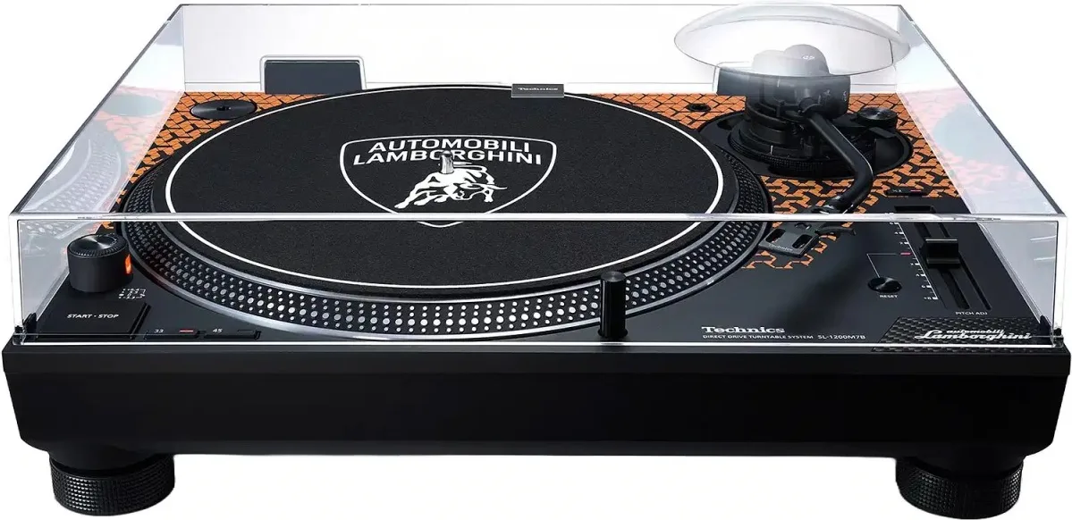 Technics SL-1200M7B Orange Spéciale Edition Lamborghini Platines vinyle hi-fi
