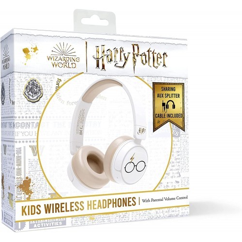 OTL - Bluetooth Hovedtelefoner m/Voksen Kontrol - Harry Potter (Hvid)