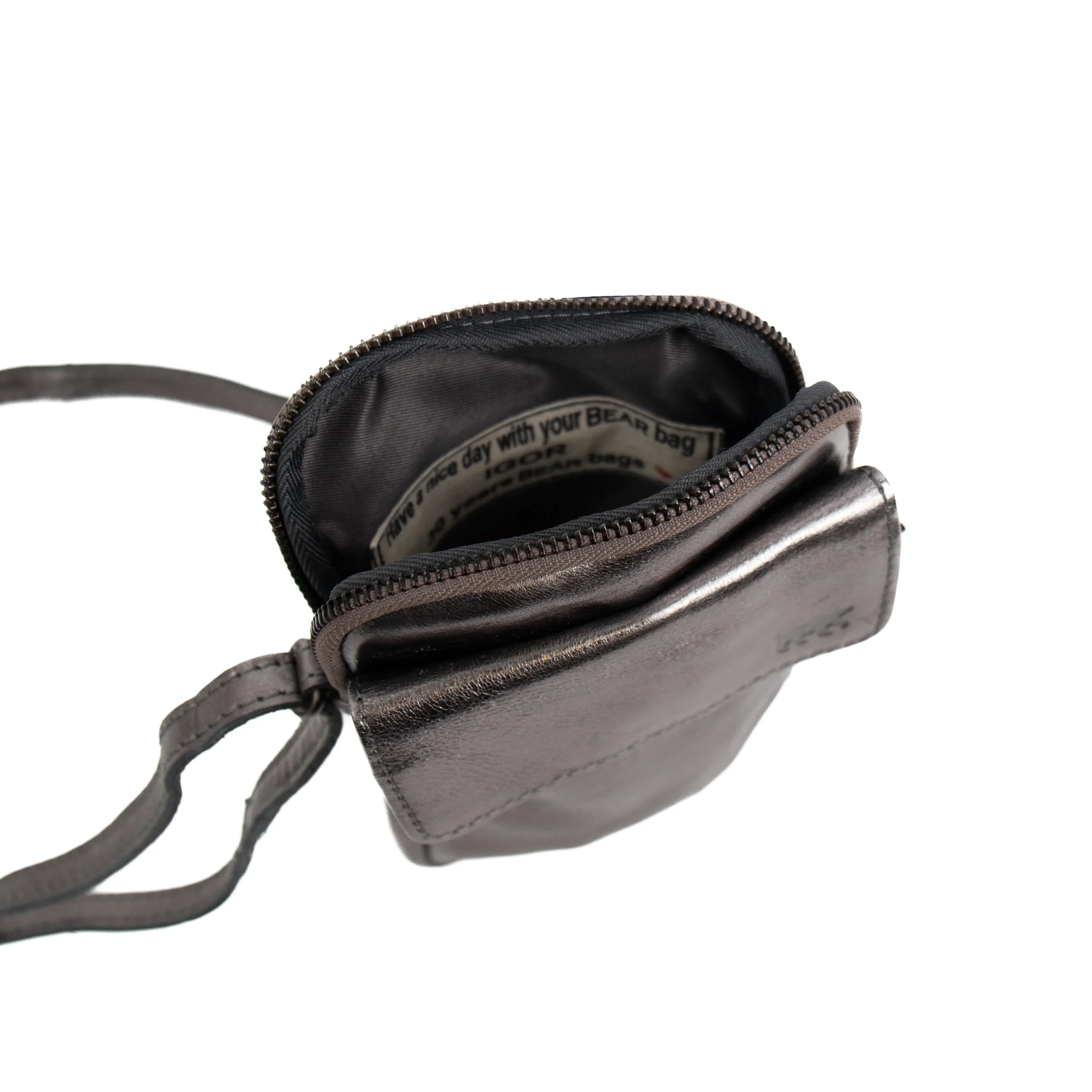 Bear Design Callisto Pelle Telefoontasje Igor Gun Metal CP2376