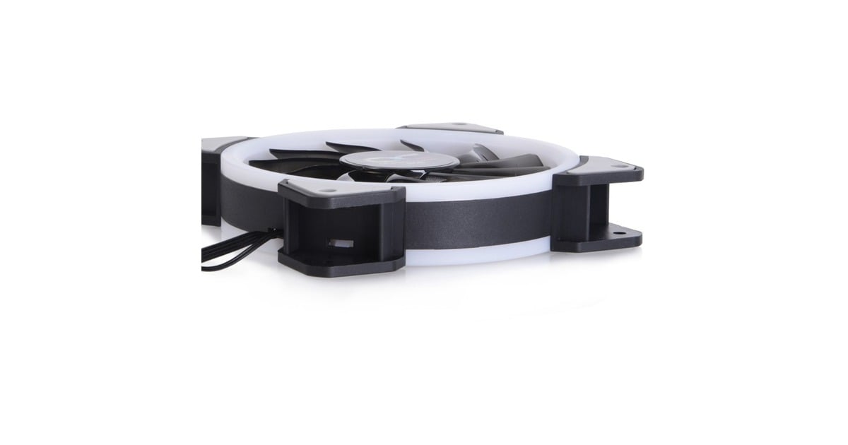AlphacoolEiszyklon Aurora LUX Digital RGB case fans  (3 stuks, 120 x 120 x 25 mm, 3-pins fan-connector)