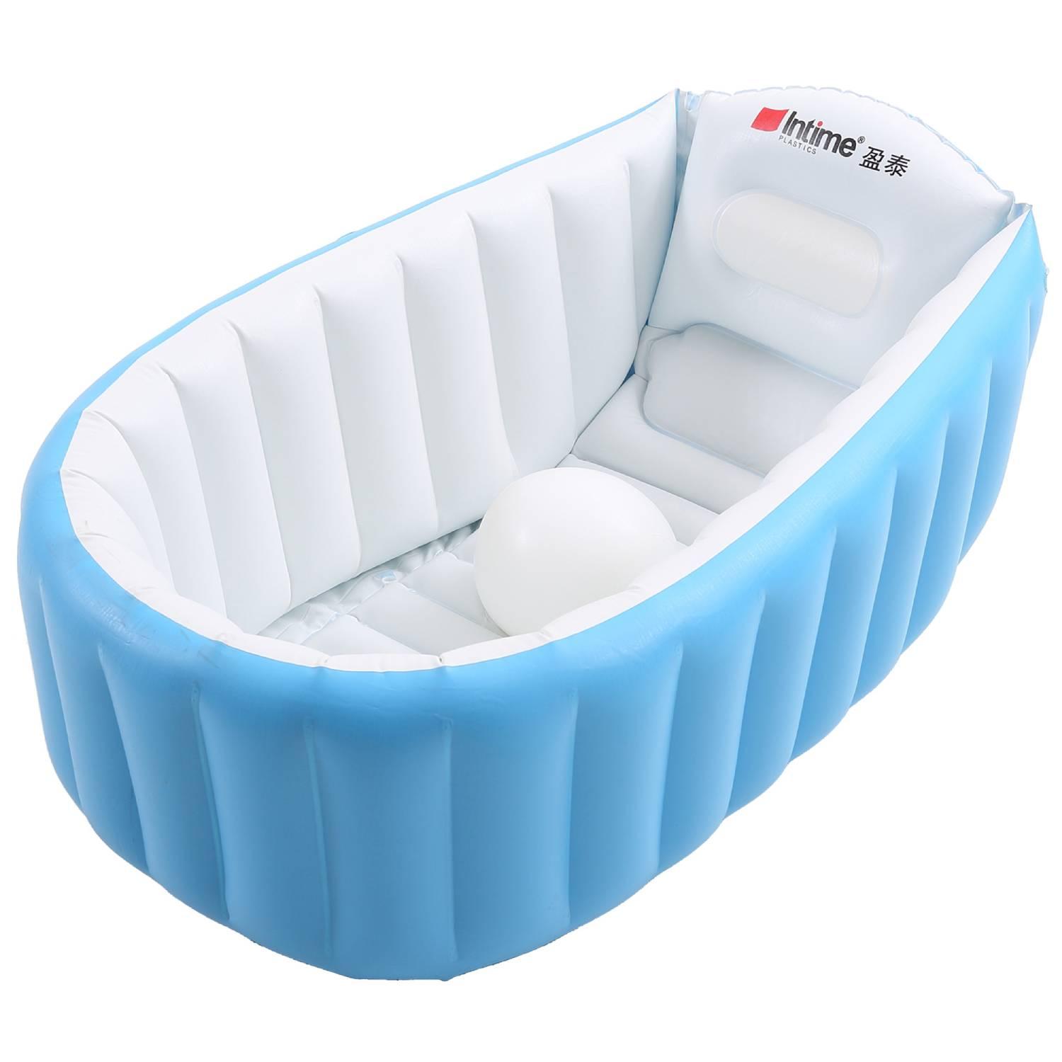 Aufblasbare Badewanne für Babys - Blau