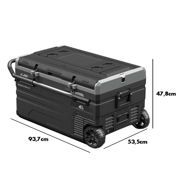 Glacière modulable 73L à compression 12/24V EZA Blizz-E Flex