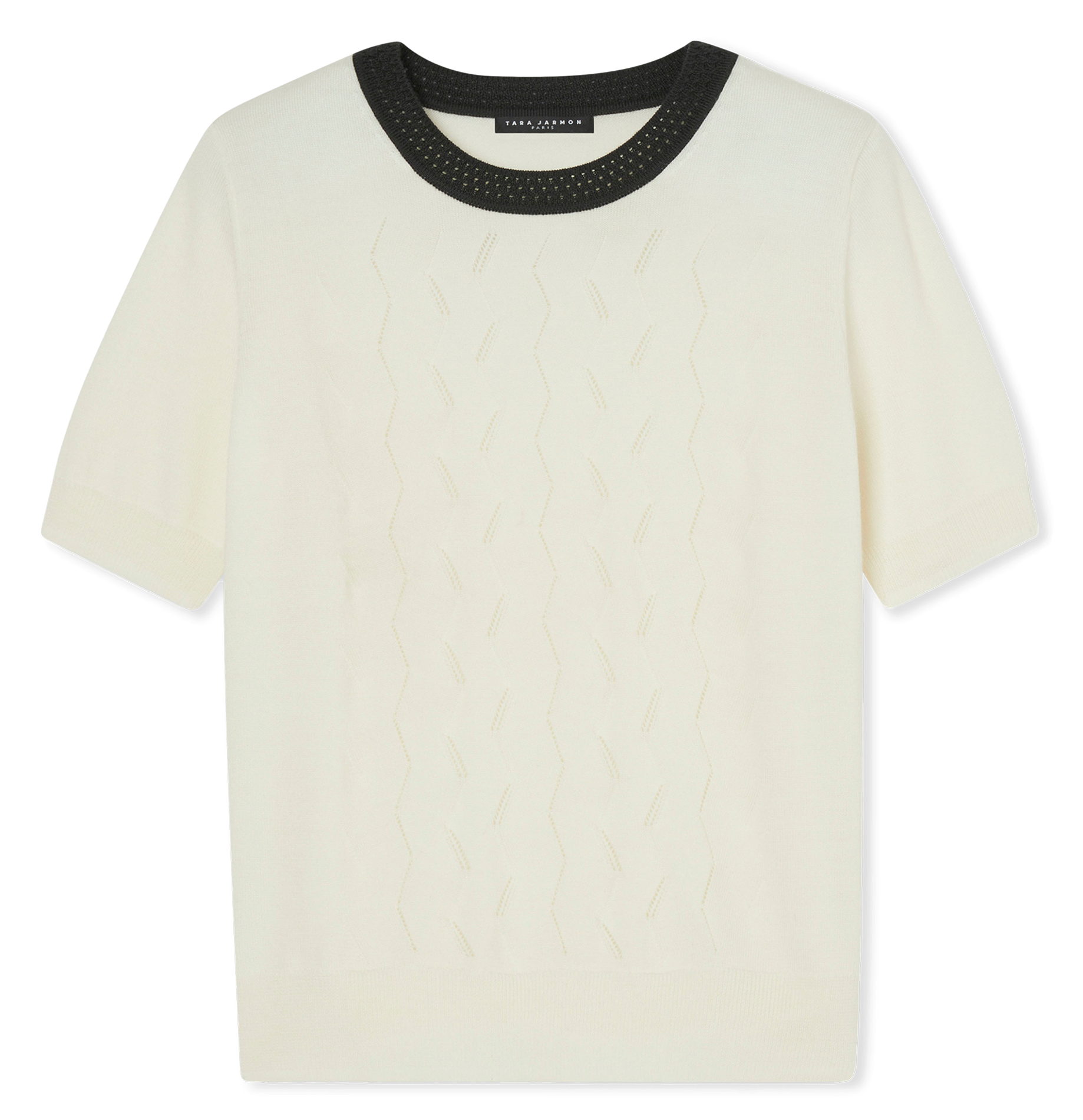 PONTAVEN - Pull col rond droit en laine | Beige