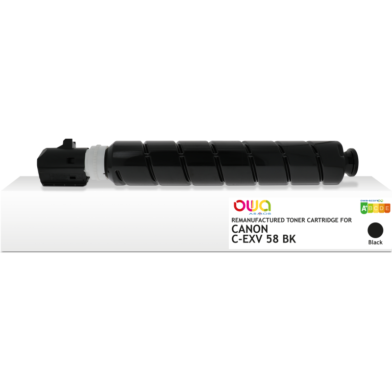 Toner remanufacturé OWA - standard - Noir - pour CANON C-EXV58K