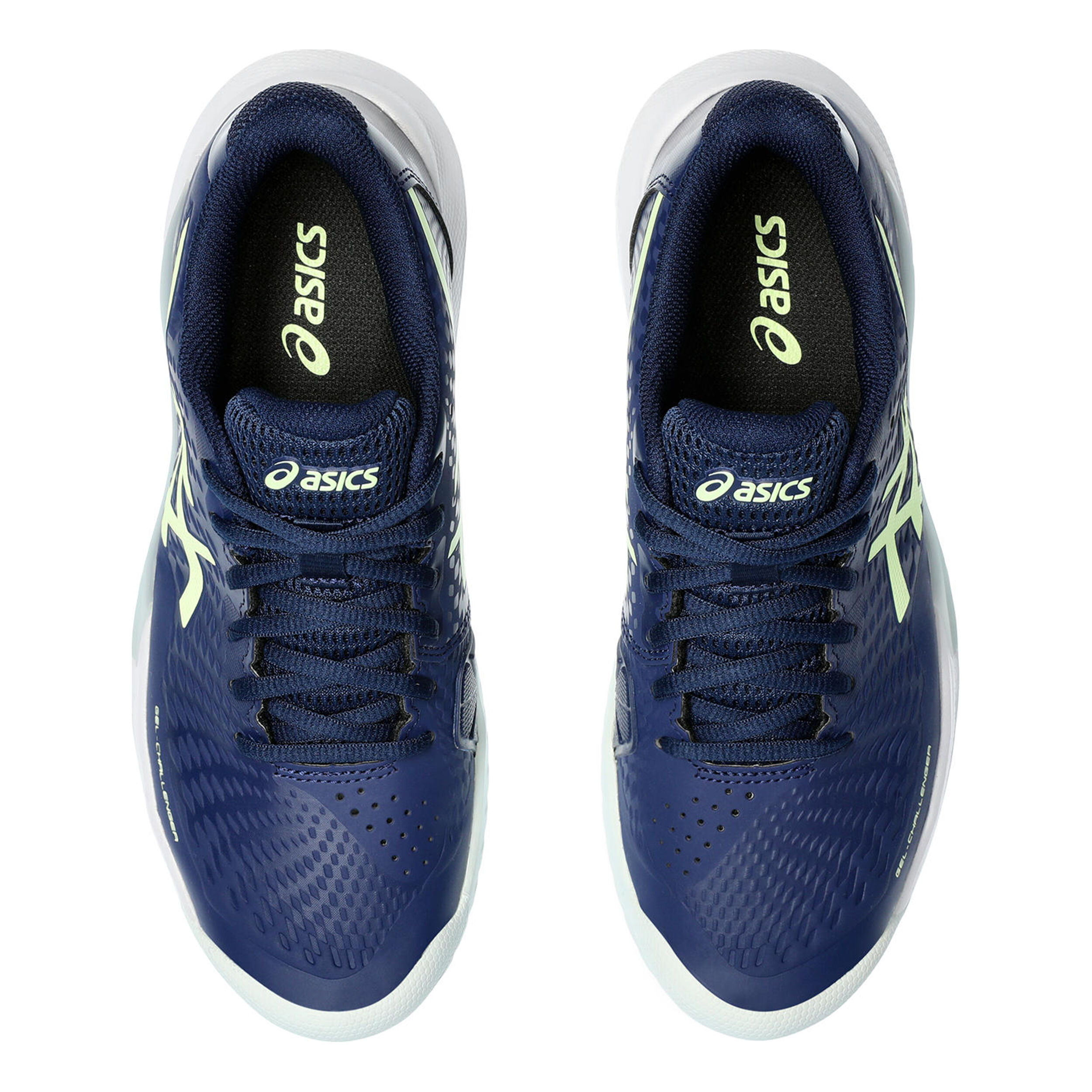 ASICS Gel-Challenger 14 Chaussures Toutes Surfaces Femmes - Bleu Foncé , Jaunes Fluo