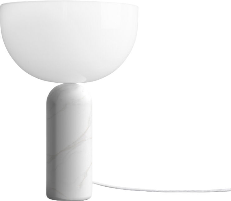 New Works Kizu Table Lamp Small White marble