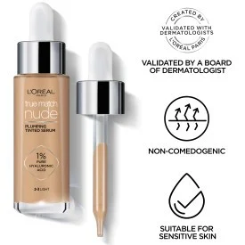 L'Oréal - True Match Nude Plumping Tinted Serum - Light-Medium 3-4