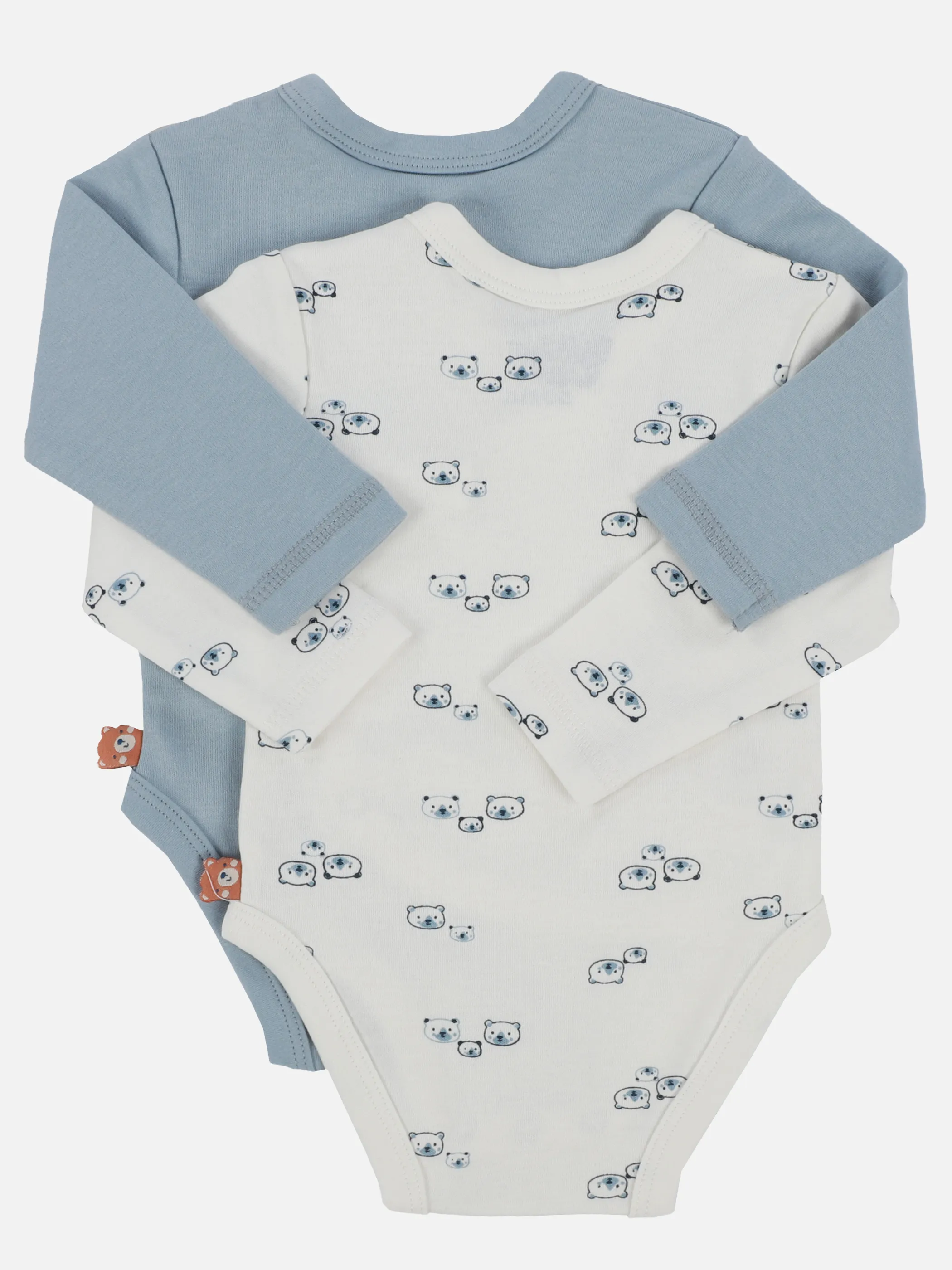 Baby Jungen Wickelbody im 2er Pack