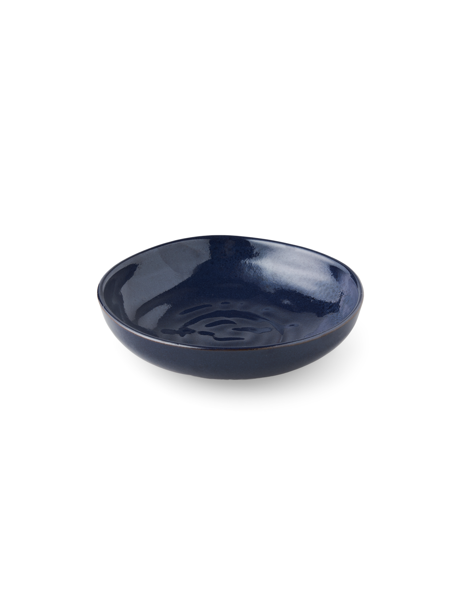 Skål | Stentøj. Ø15 x 3,6 cm. | Dark Blue