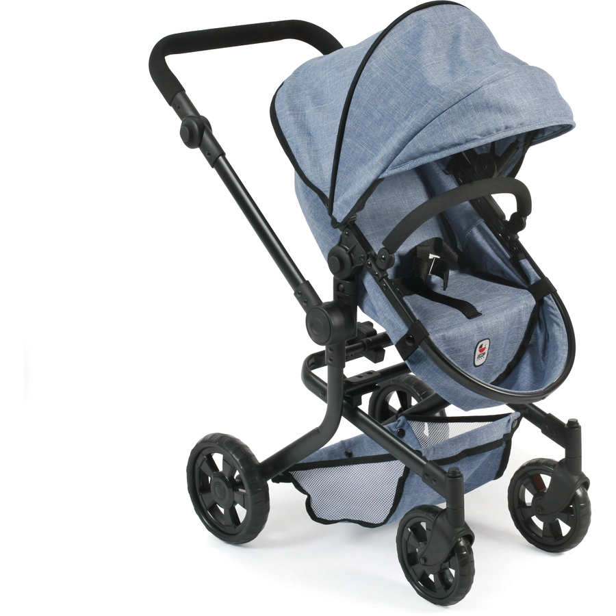 BAYER CHIC 2000 Kombi-Puppenwagen MIKA Jeans blue