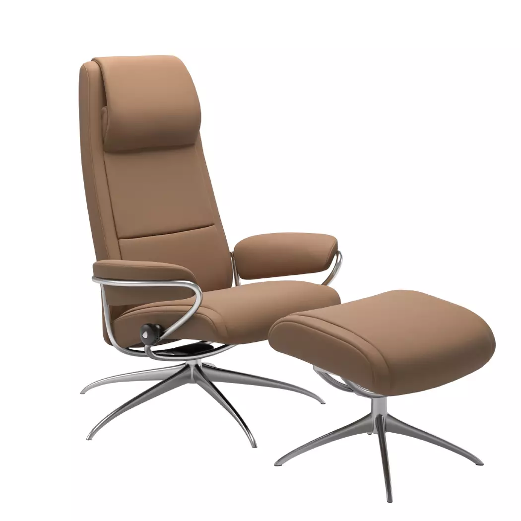 Sessel mit Hocker Paris Star High Back