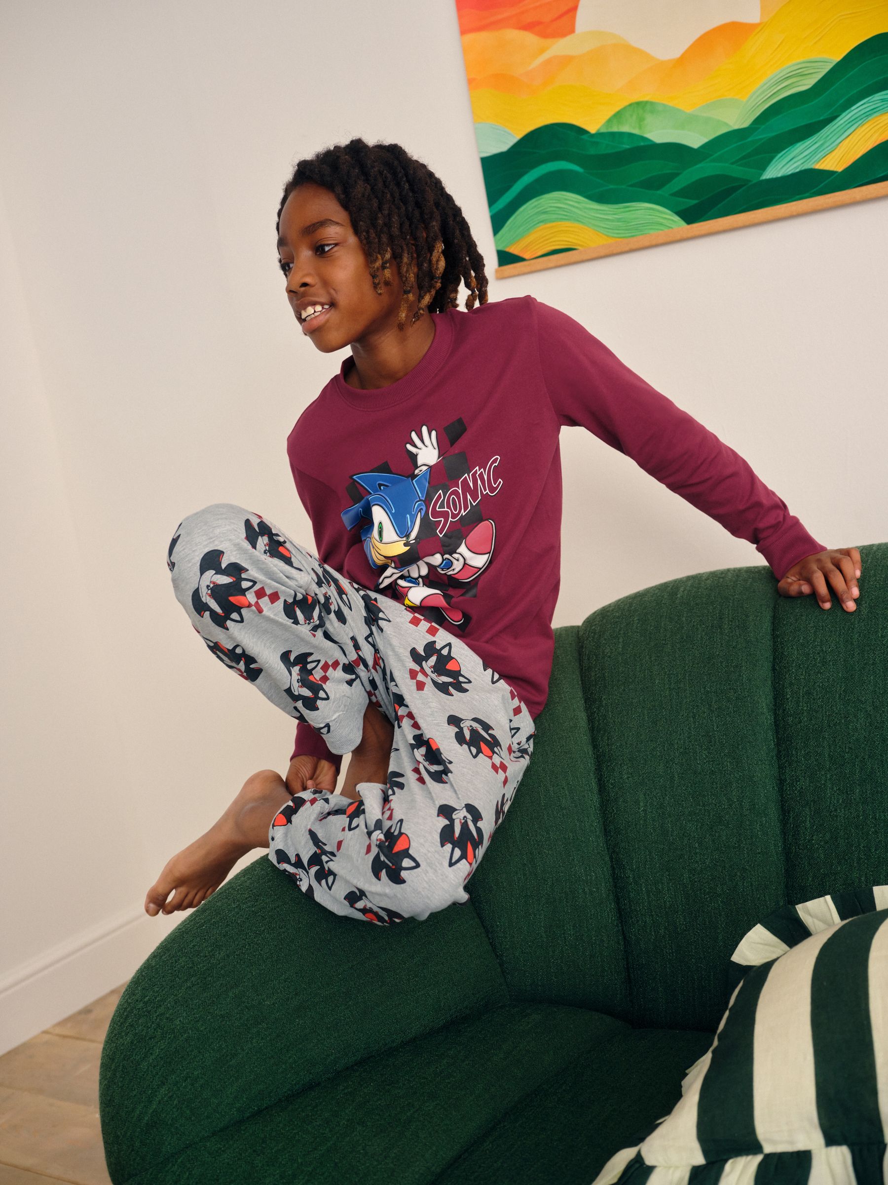 Multi Sonic - Jogger Fit Licentie Pyjama's 2 Verpakking (3-14jr)