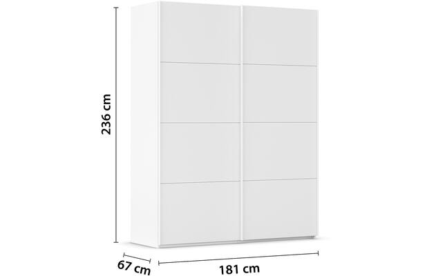 Kledingkast Finca Mat Glas
