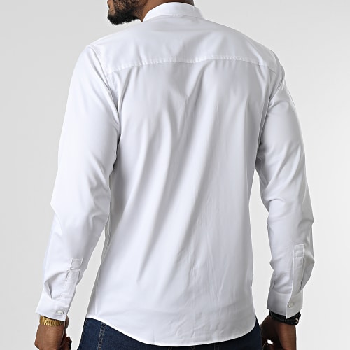 Chemise Manches Longues Col Mao J530 Blanc