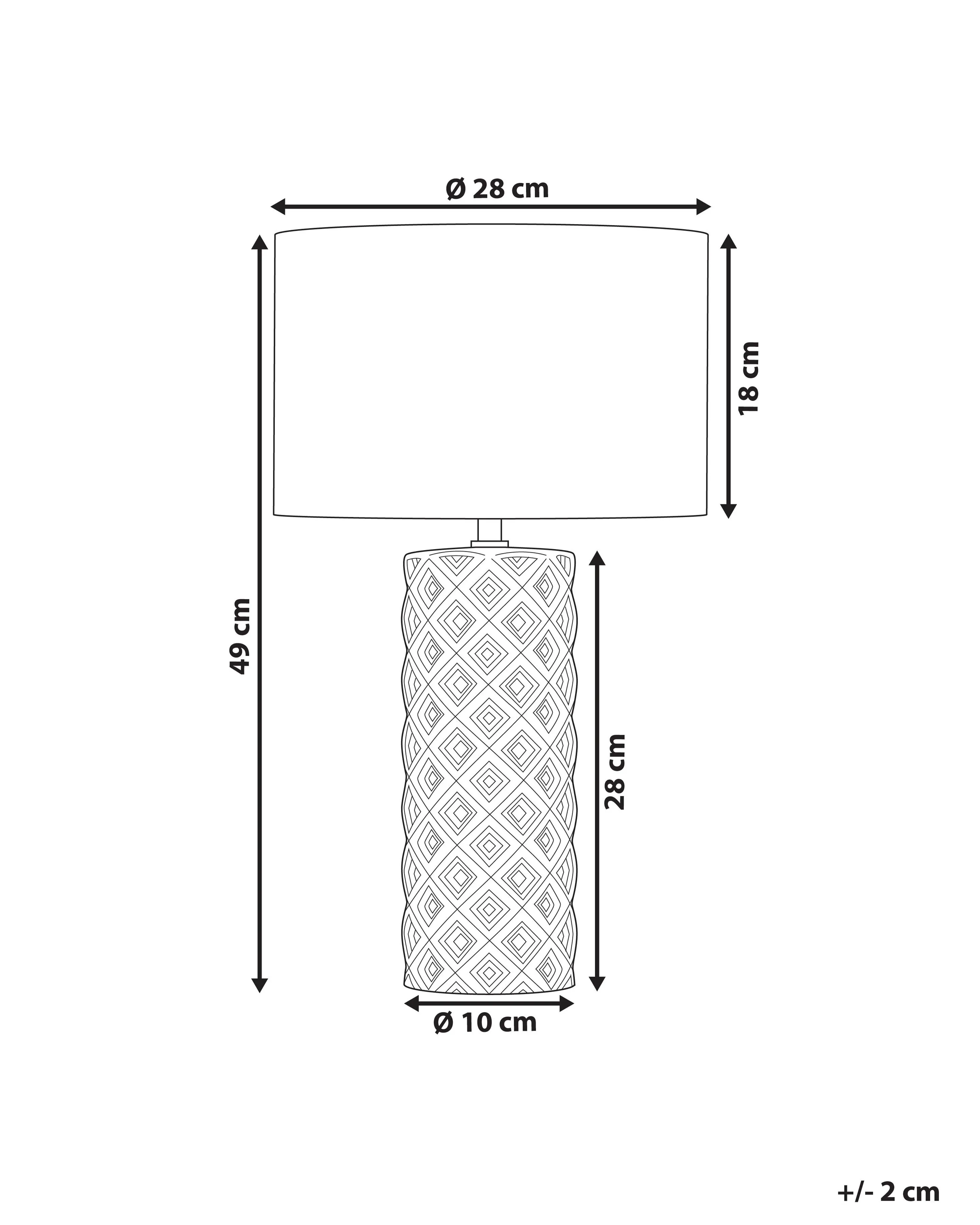 Tafellamp BALONNE Keramiek Lichtbeige