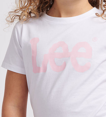 Lee T-Shirt - WobBlå Graphic - Bright White