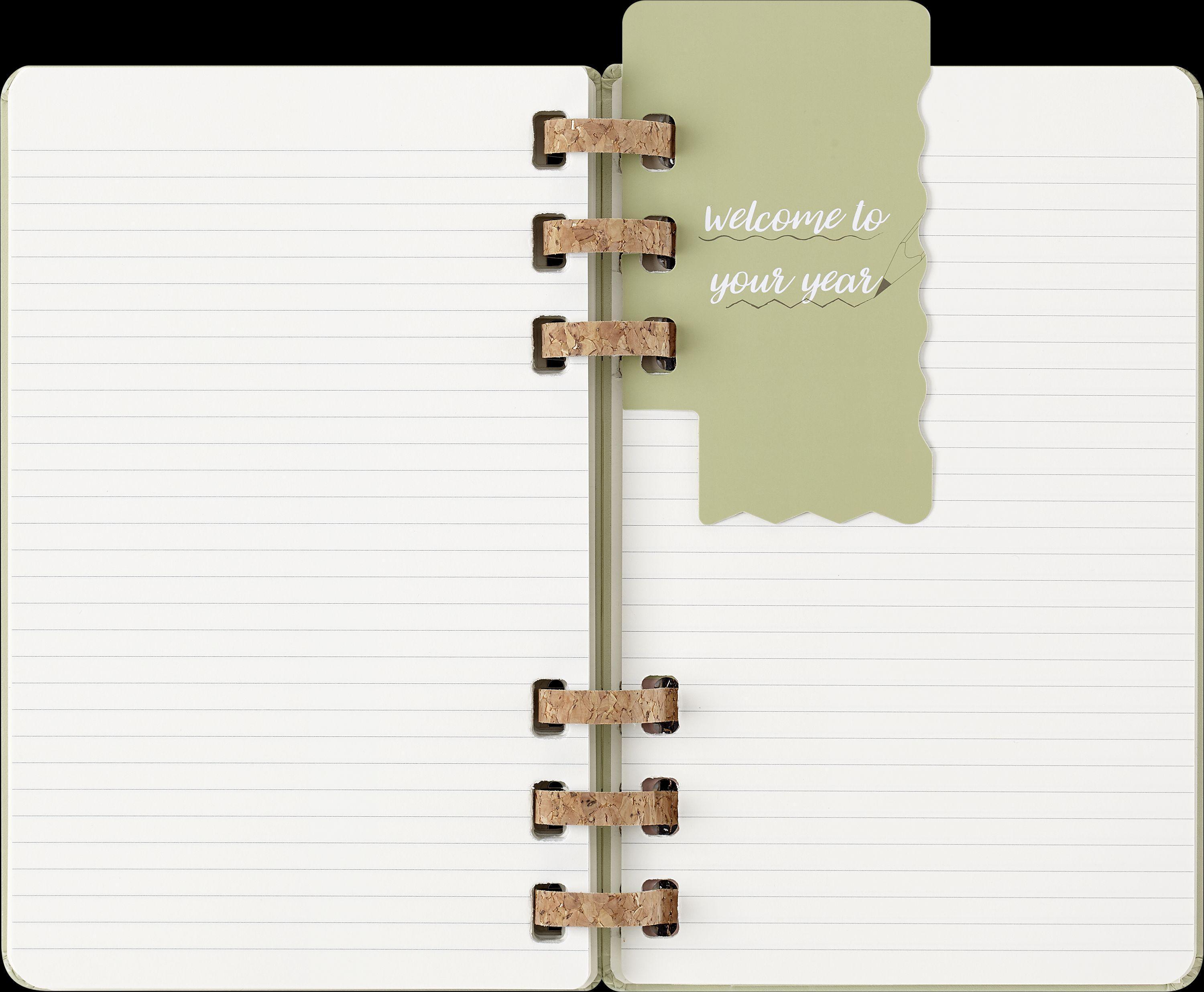 Moleskine 12 Monate Studienplaner mit Spiralbindung, L/A5