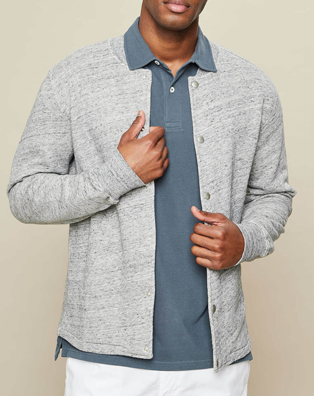 Hartford Gilet boutonné Coach  gris chiné