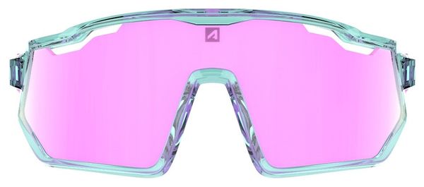 Lunettes Junior AZR Pro Race Jr Turquoise / Ecran Rose