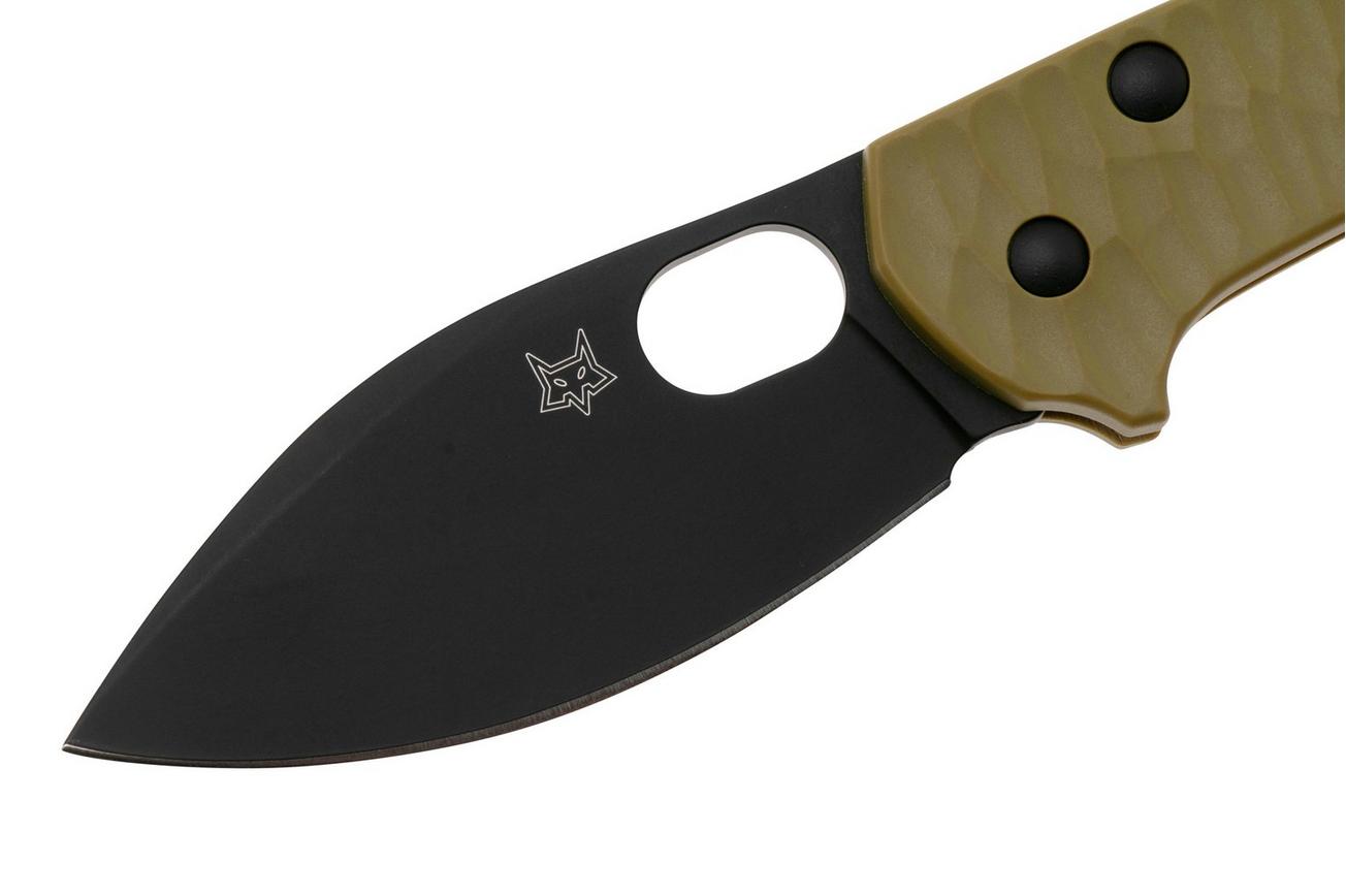 Fox Knives Zero 2.0 Desert Warrior FX-311-OD OD Green FRN, Top Shield Black Blade zakmes, Jens Ansø design