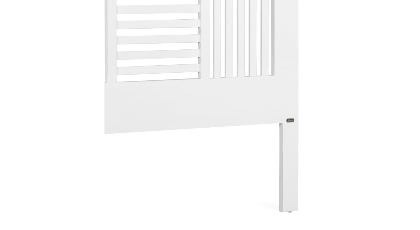 Tête de lit bois blanc 165x3x135cm