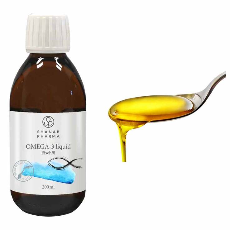 Pure Omega-3 Fischöl 4000 mg Shanab Pharma, 200 ml