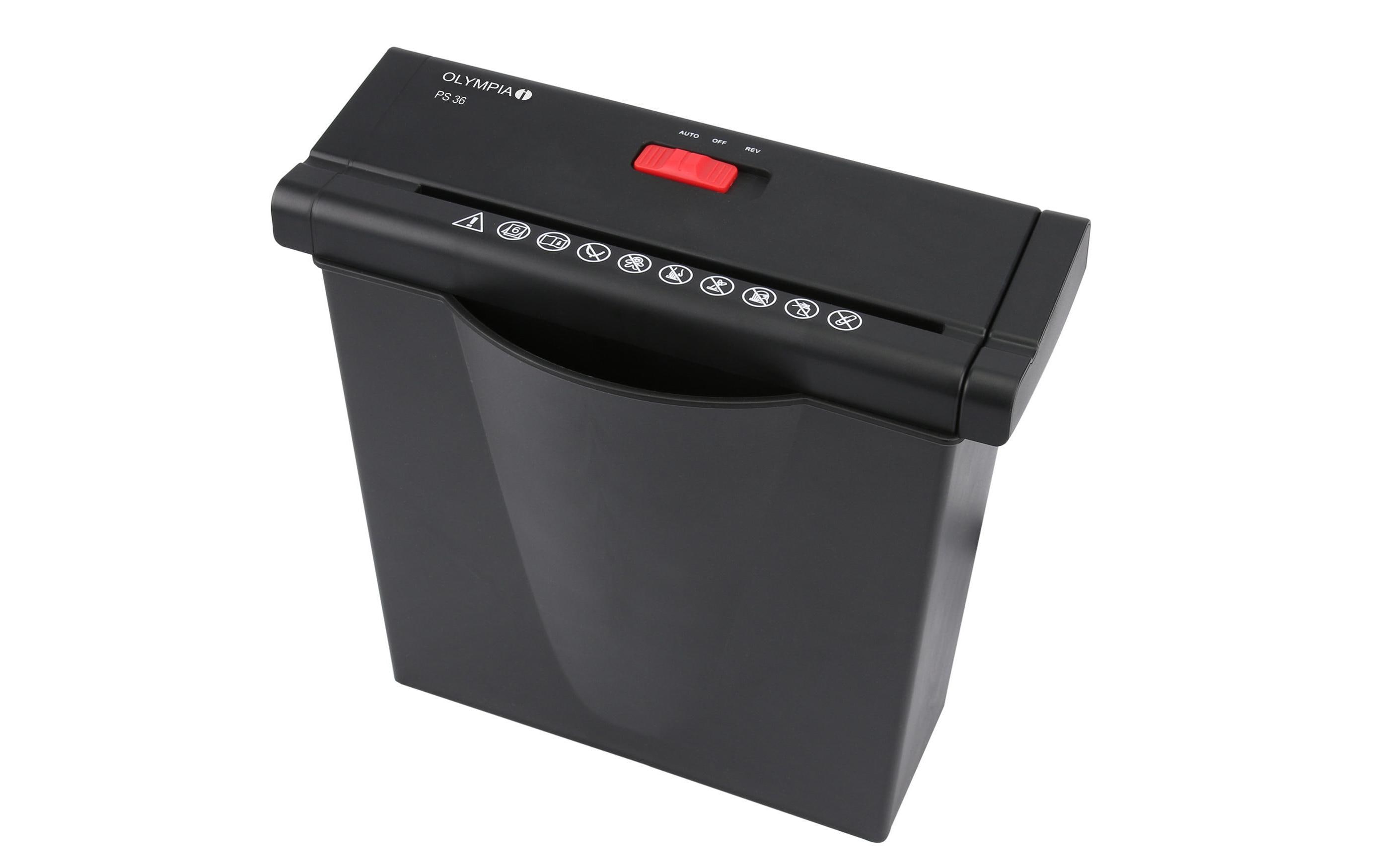Aktenvernichter PS 36 P-2, 6 SeitenUniverseller Aktenvernichter mit ausziehbarem Haltebügel