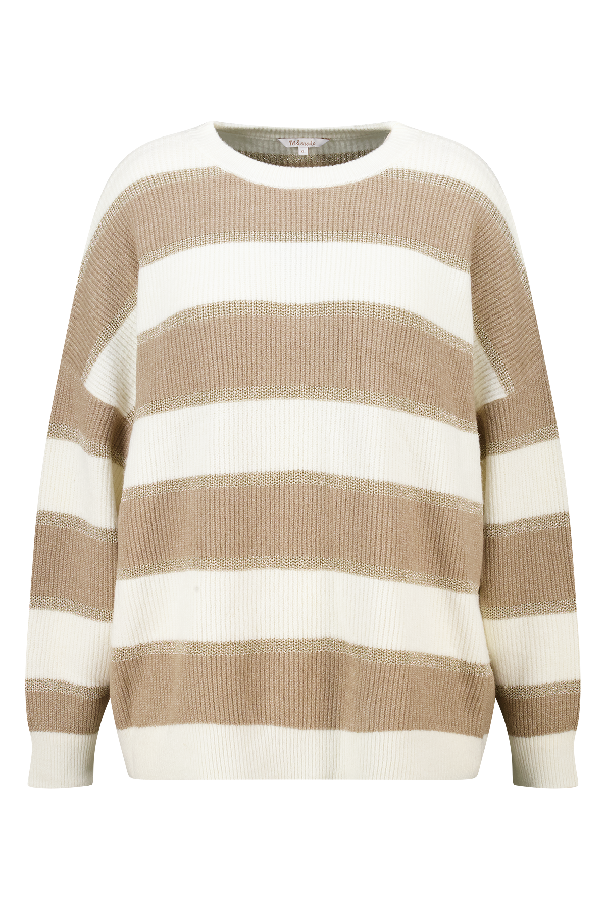 Gestreepte trui met lurex Multi Neutraal