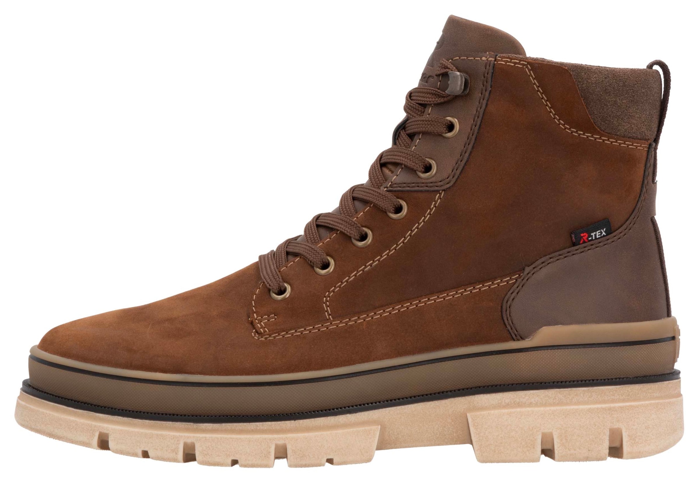 Rieker EVOLUTION Winterstiefelette  Plateaustiefel, Schnürstiefel mit wasserabweisender TEX-Membran