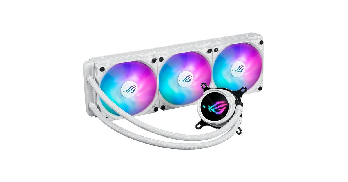 ASUSROG STRIX LC III 360 ARGB White Edition waterkoeling  (Wit, 4-pins PWM fan-connector)