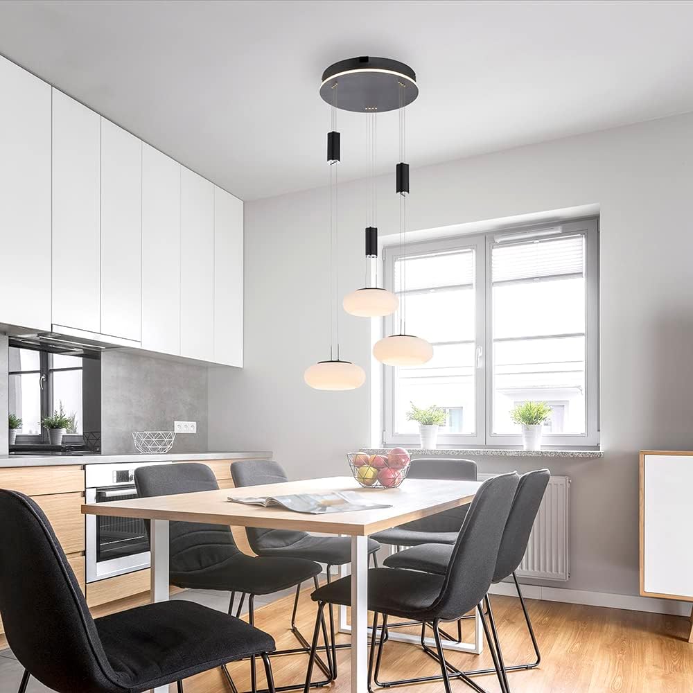 Paul Neuhaus LED Pendelleuchte aus Glas, Q Etienne Smart Home, CCT Lichttemperaturwechsel, höhenverstellbar, Fernbedienung…