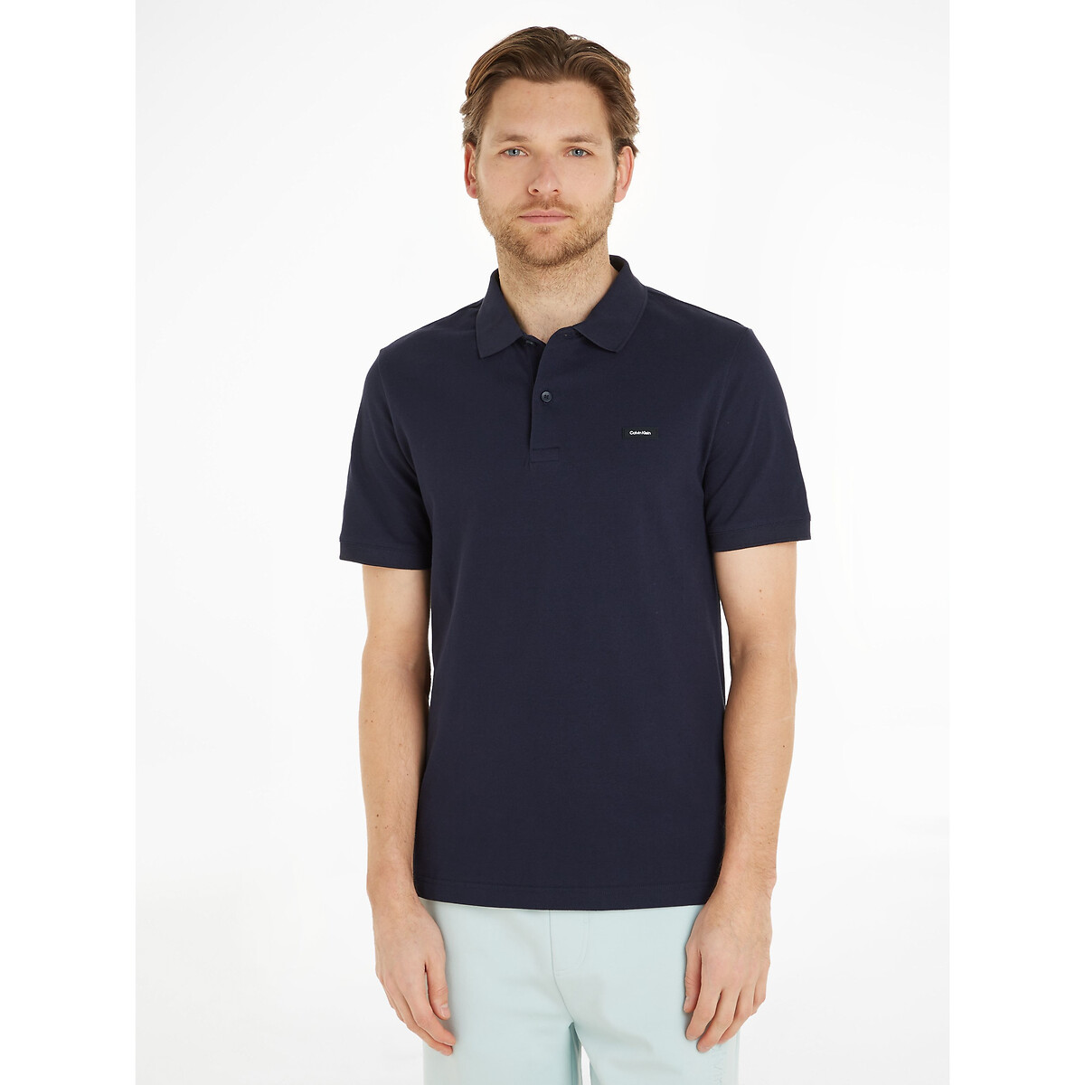 CALVIN KLEIN<br>Camisa polo slim piqué