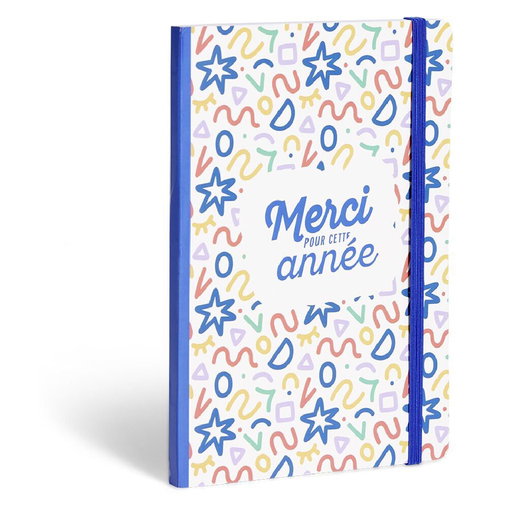 Carnet 80 pages format A5 Merci pour cette année - 4 modèles