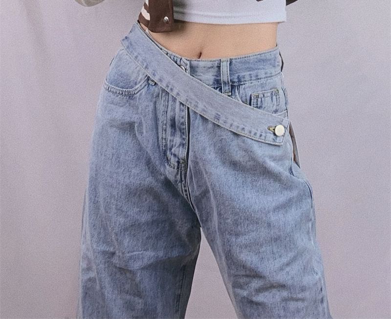 Bazer - Tweekleurige cropped baseballjack met knopen