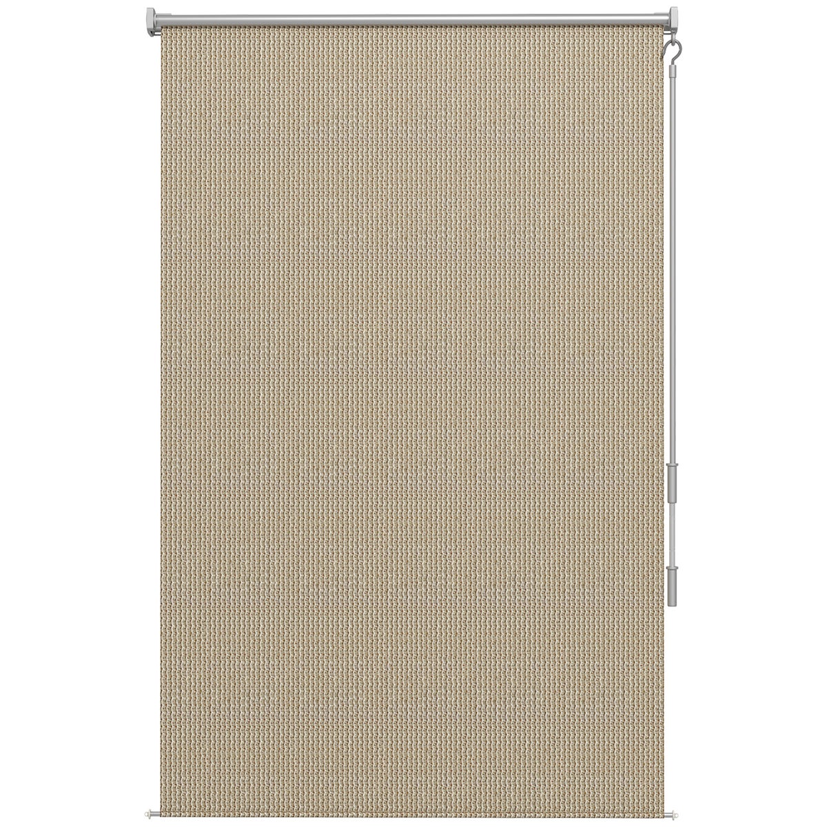 Outsunny Verticale Zonwering Balkonzonwering met Handzwengel, 120 x 185 cm Buitenzonwering, Verduisteringsgordijn, Privacyscherm voor Prieel, Tuin, Beige