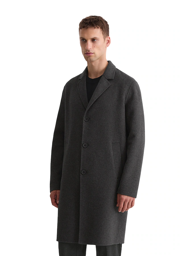 Marc O'Polo Wollmantel , regular fit, aus recyceltem Double-Face-Wool-Mix
