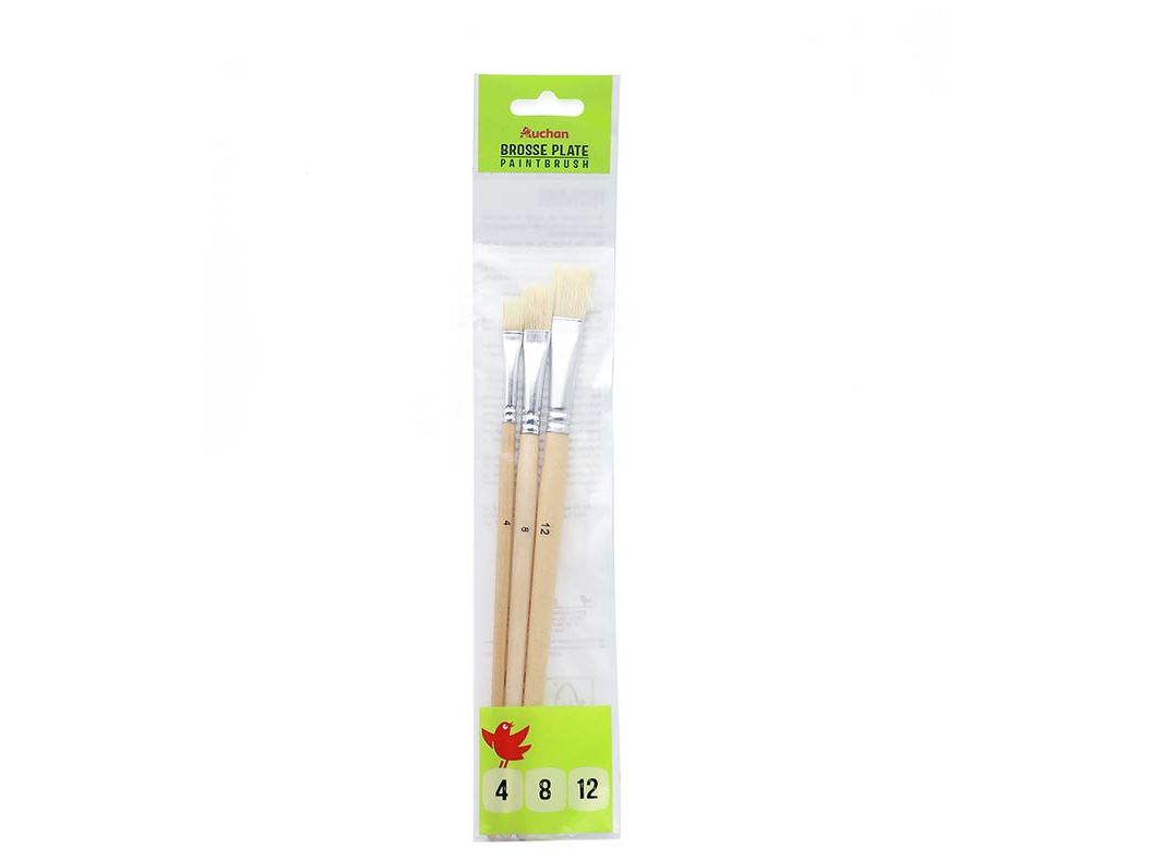 SET PINCÉIS ACHATADOS AUCHAN Nº 4-8-12
