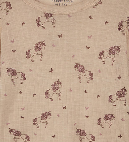 Hust and Claire Bluse - Uld/Tencel - Acel - Rose Cloud m. Enhj?r