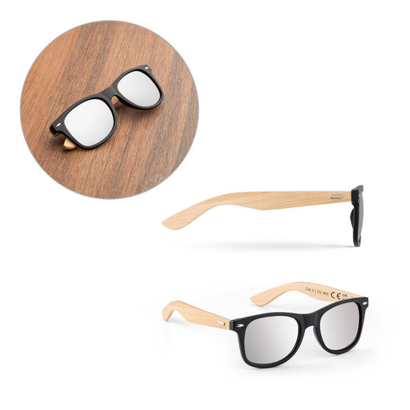 hi!dea 98324 - Lunettes de soleil en PP et bambou