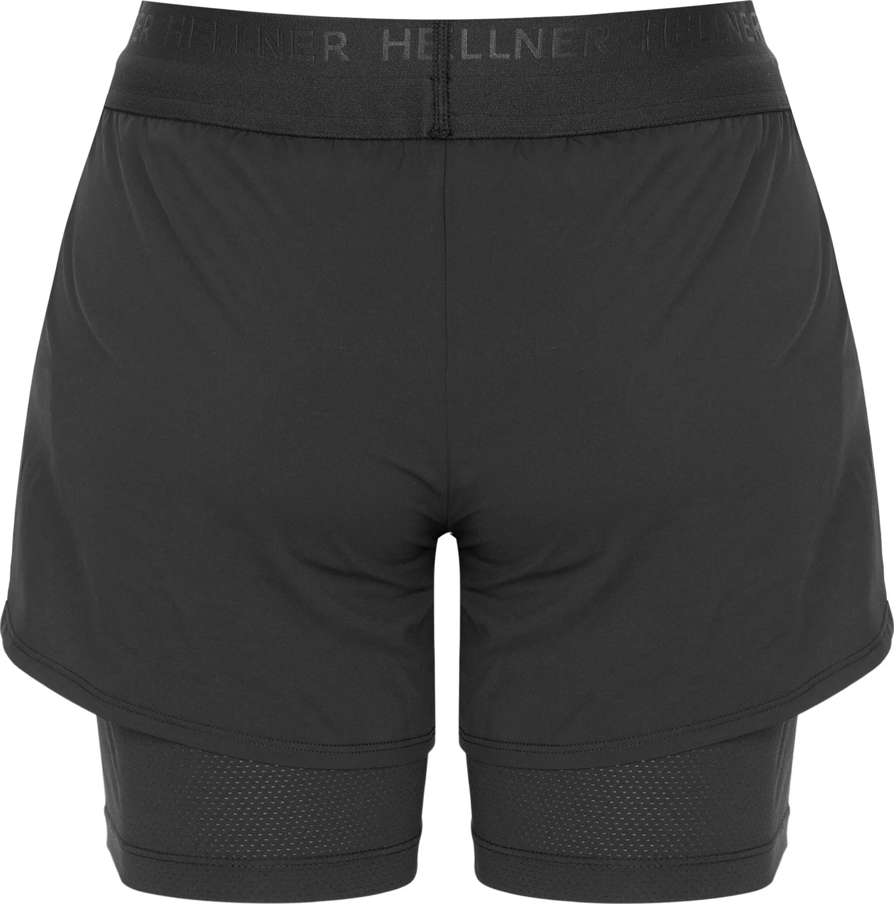 Hellner Women's Kelva 2-In-1 Running Long Tights Black Beauty/black Beauty