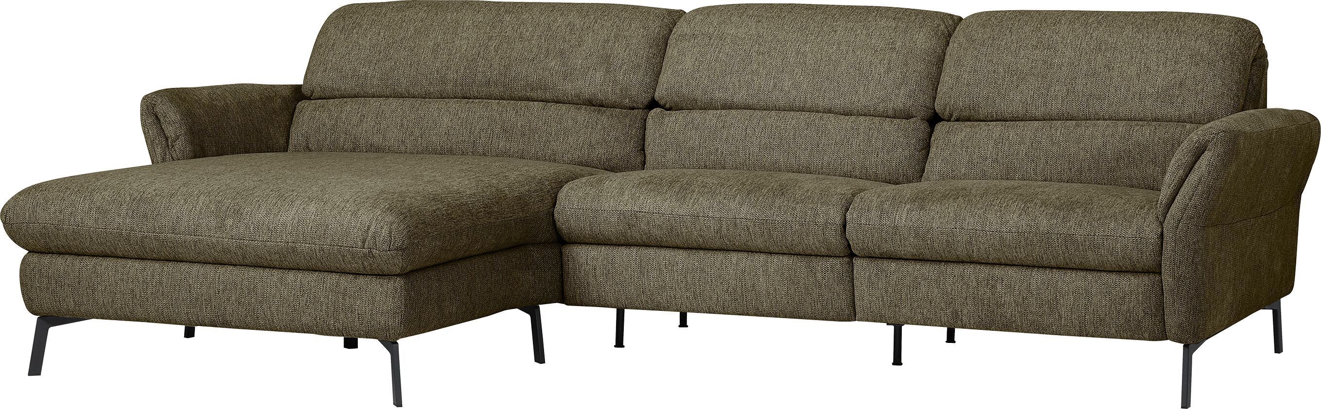 SEBO Ecksofa - Grün / B: 284.0 cm x T: 161.0 cm x H: 84.0 cm