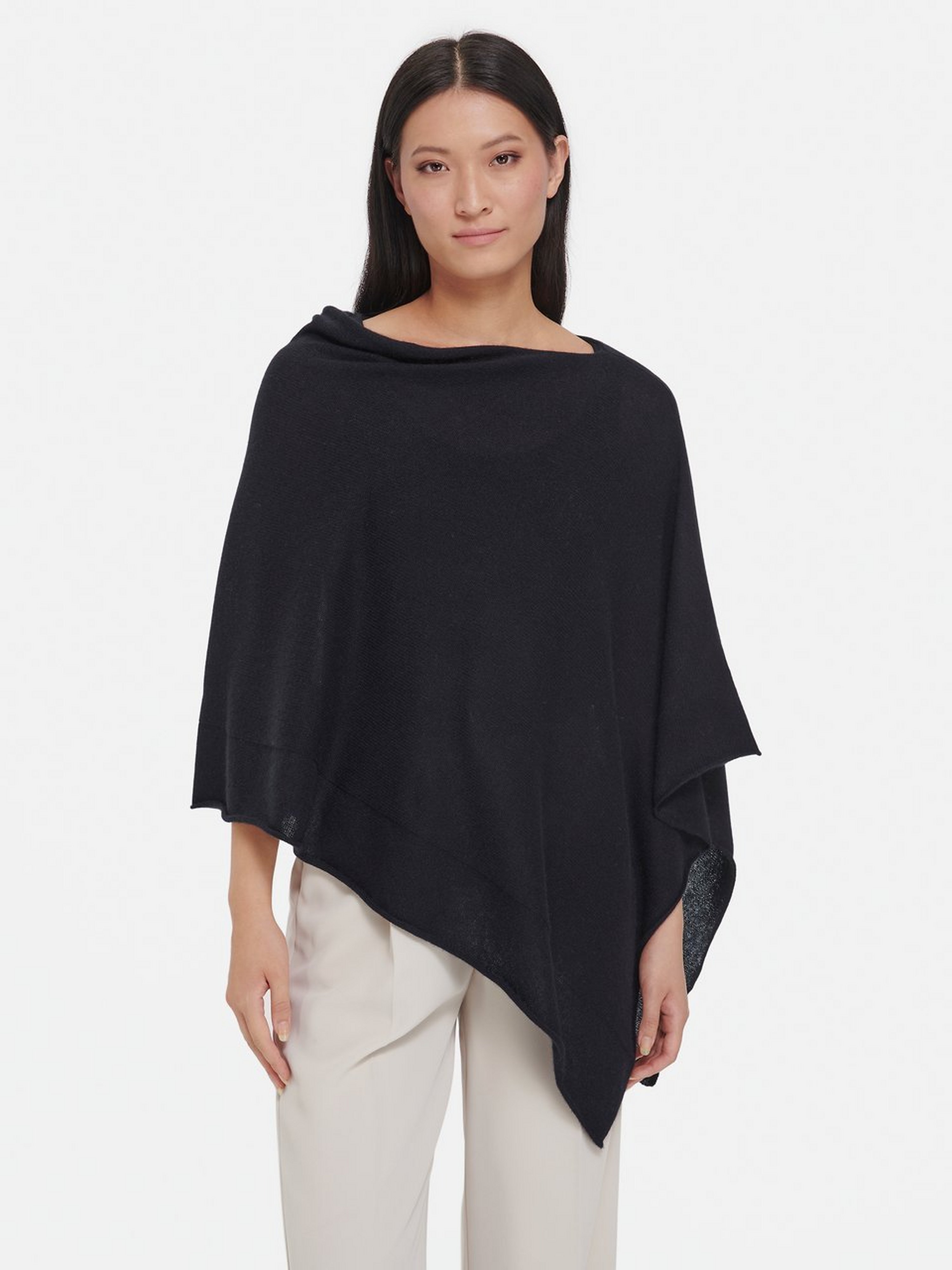 Poncho aus 100% Kaschmir