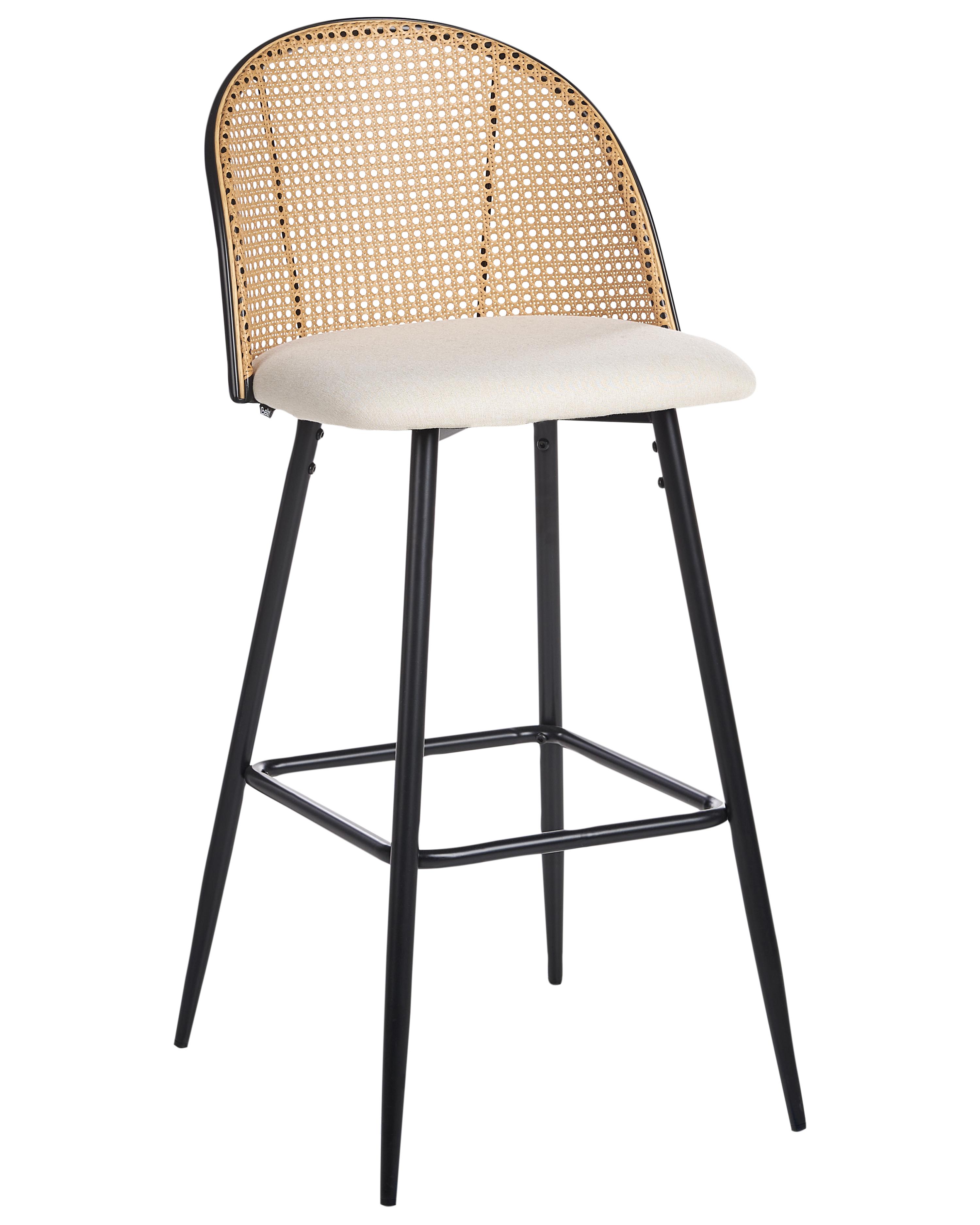 Set van 2 barstoelen CORNELL Metaal Zwart